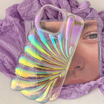 seashell holographic iphone case boogzel clothing
