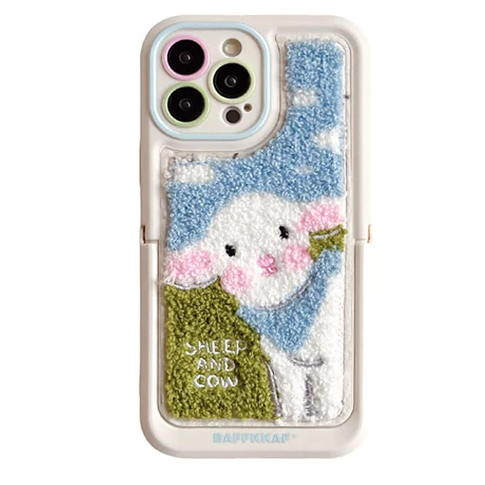 sheep embroidered iphone case boogzel clothing