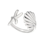 shell and star fish ring boogzel clothing