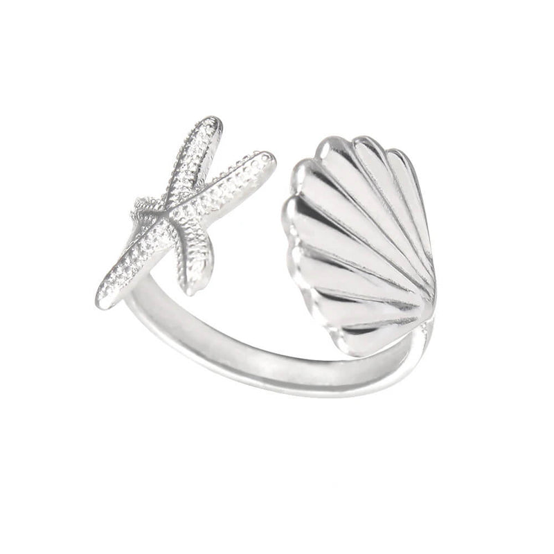 shell and star fish ring boogzel clothing