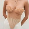 shell corset top boogzel clothing