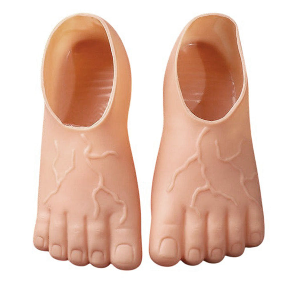 silicone human foot shaped slippers boogzel clothing