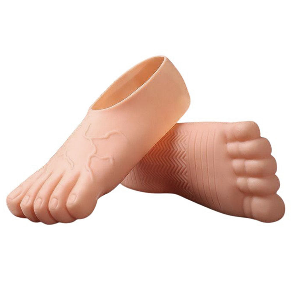 silicone human foot shaped slippers boogzel clothing