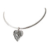 silver heart coin necklace boogzel clothing