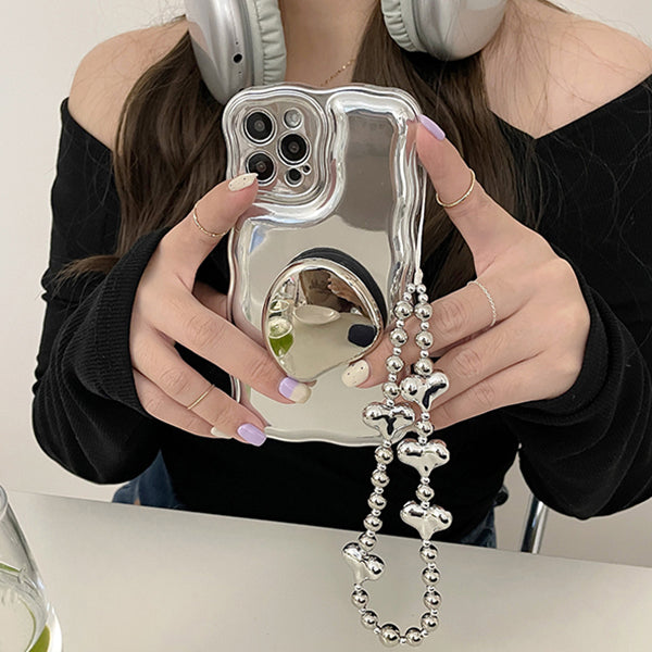 Chain Iphone Casing Silver Bead Chain iPhone Case | BOOGZEL CLOTHING – Boogzel Clothing