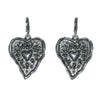 silver heart coin earrings boogzel clothing
