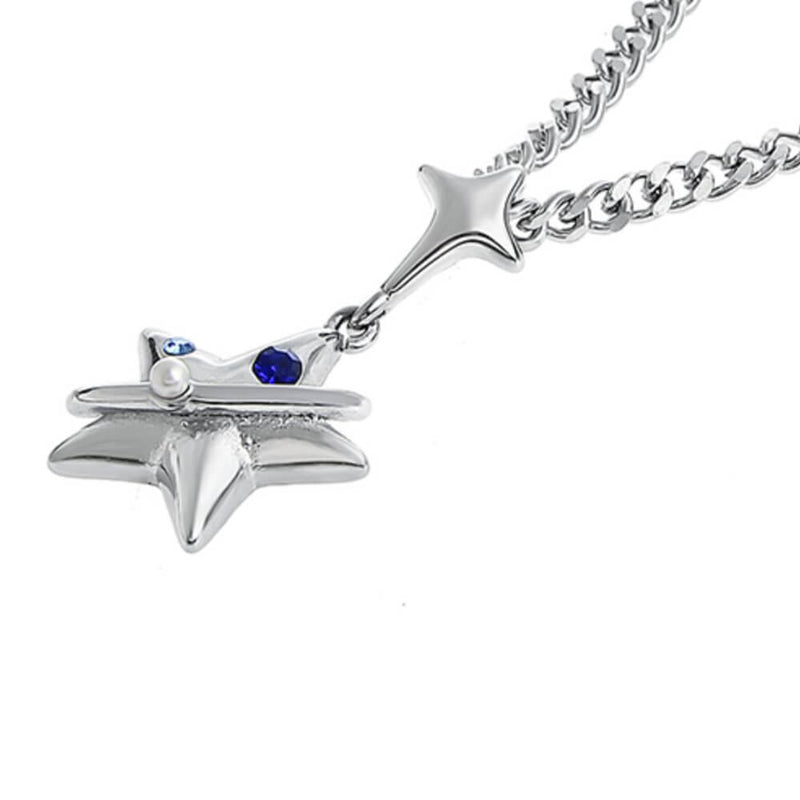 silver star pendant necklace boogzel clothing