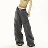 black baggy cargo jeans boogzel clothing