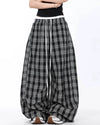 skater girl plaid wide leg pants boogzel clothing