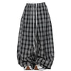 skater girl plaid wide leg pants boogzel clothing