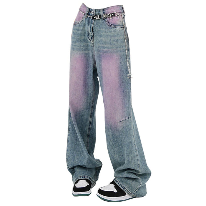 skater girl wash baggy jeans boogzel clothing