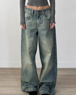 skater girl washed wide leg jeans boogzel clothing