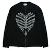 skeleton print zip up sweater boogzel clothing