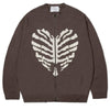 skeleton print zip up sweater boogzel clothing