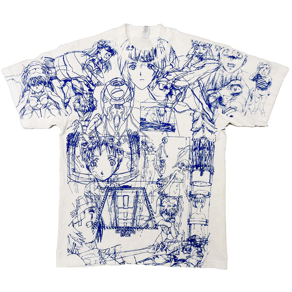 sketch anime print t-shirt boogzel clothing