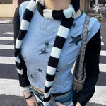 skinny striped scarf boogzel clothing