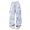 sky blue cargo pants boogzel clothing