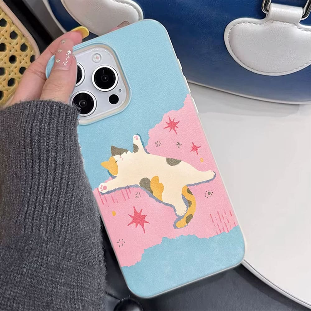 sleeping cat aesthetic iphone case boogzel clothing