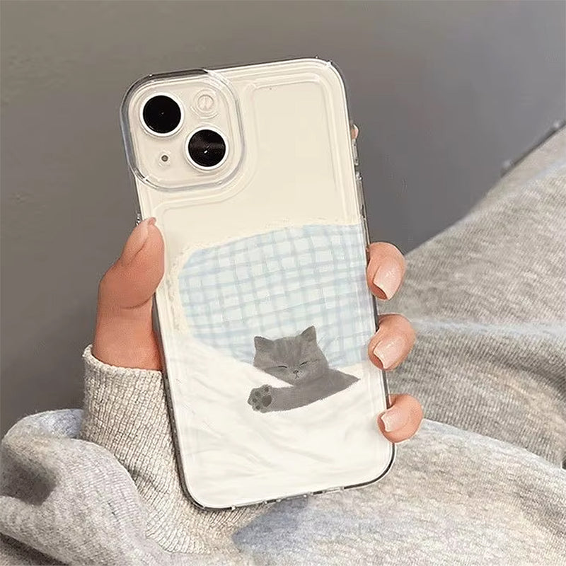 sleeping kitten iphone case boogzel clothing