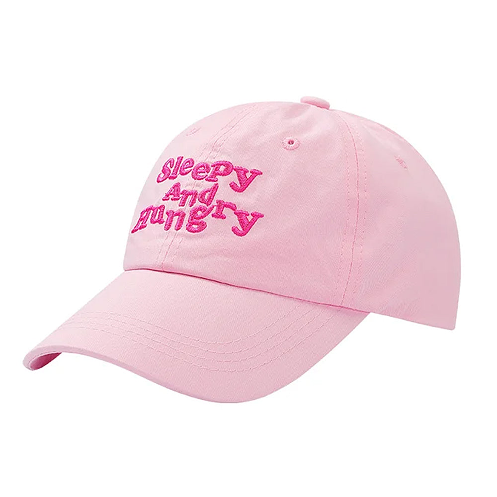 sleepy and hungry embroidery cap boogzel clothing