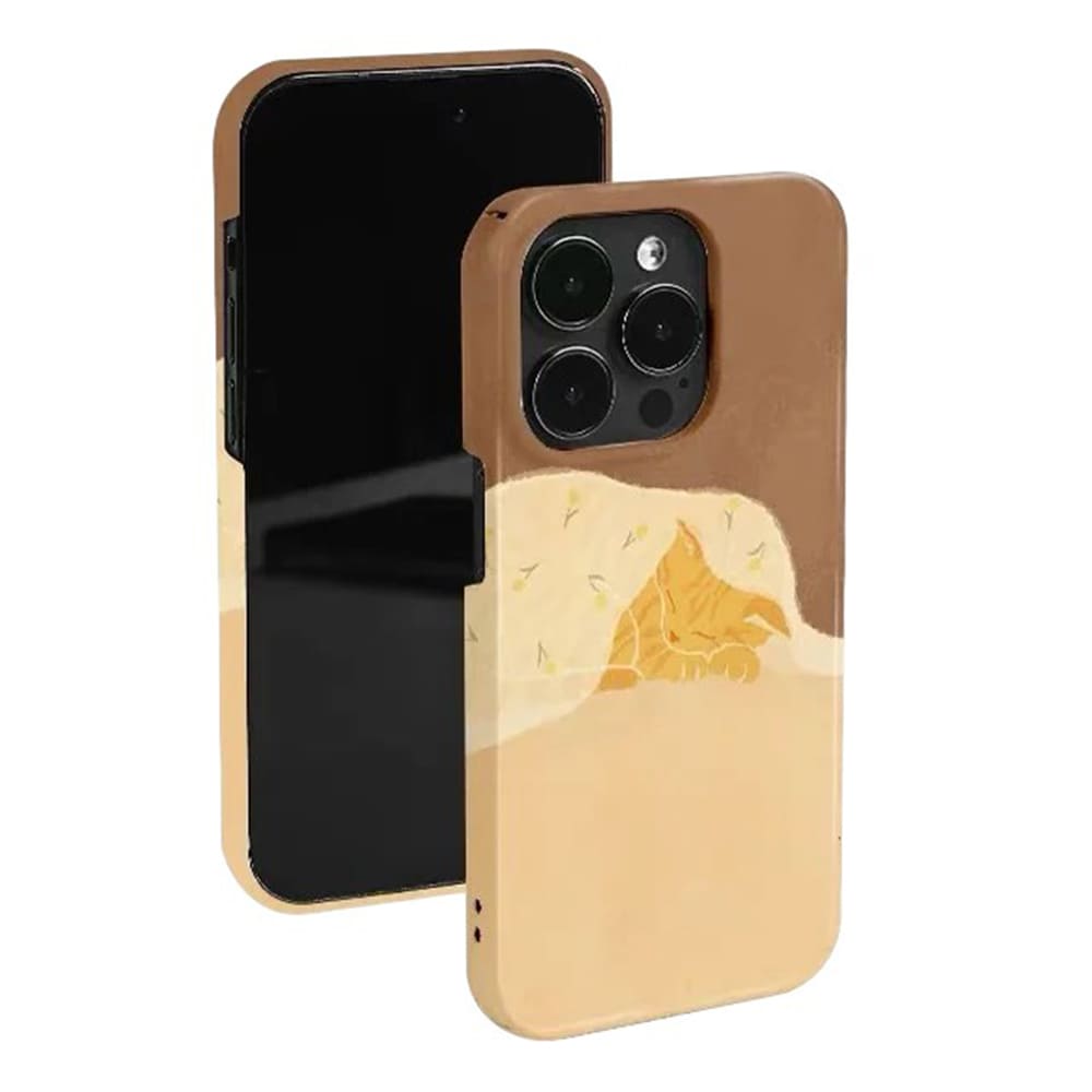 sleepy cat iphone case boogzel clothing