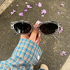 slim cat eye sunglasses boogzel clothing
