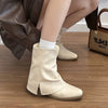 slouchy fit block heel boots boogzel clothing