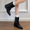 slouchy fit block heel boots boogzel clothing