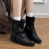 slouchy fit block heel boots boogzel clothing