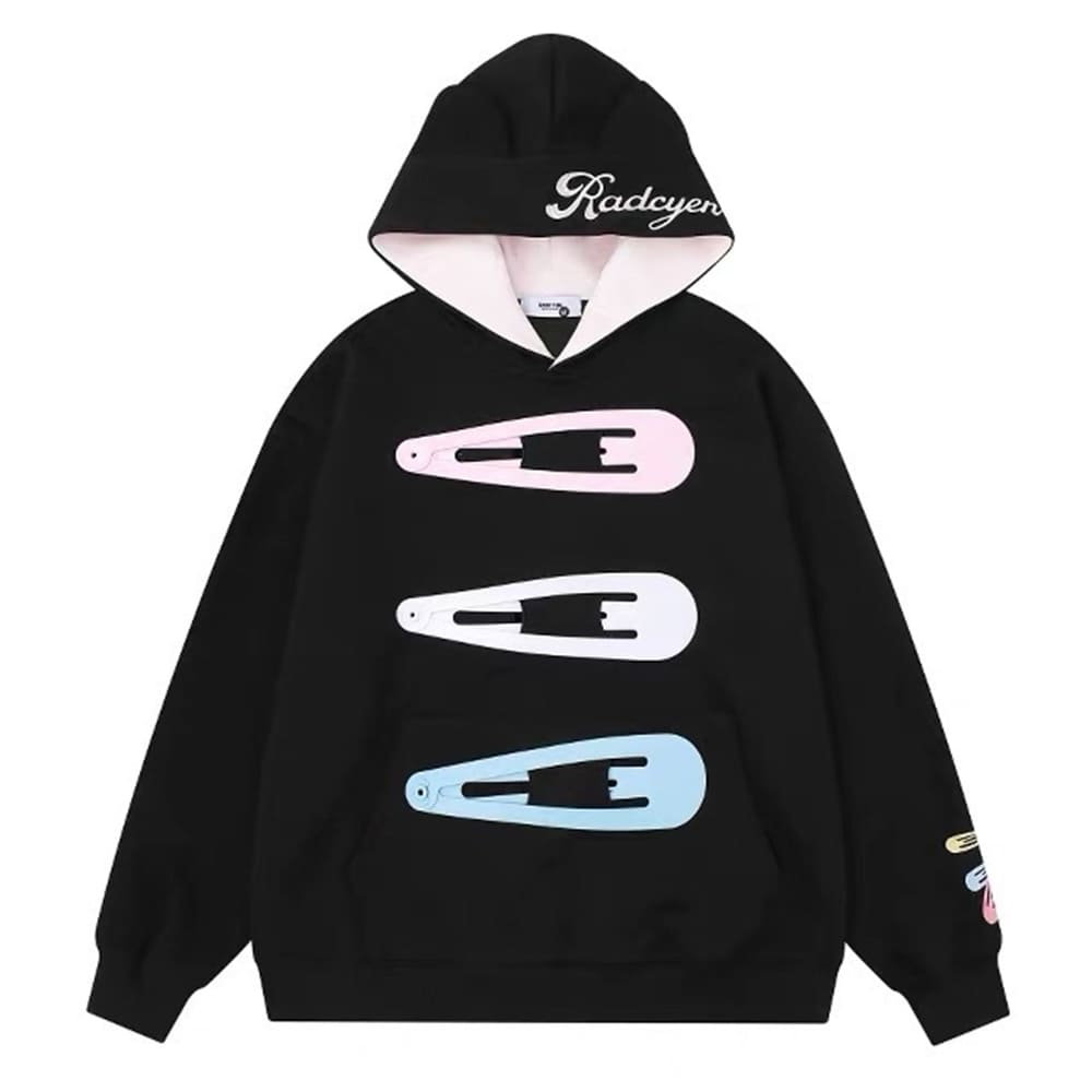 snap clip oversized hoodie boogzel clothing
