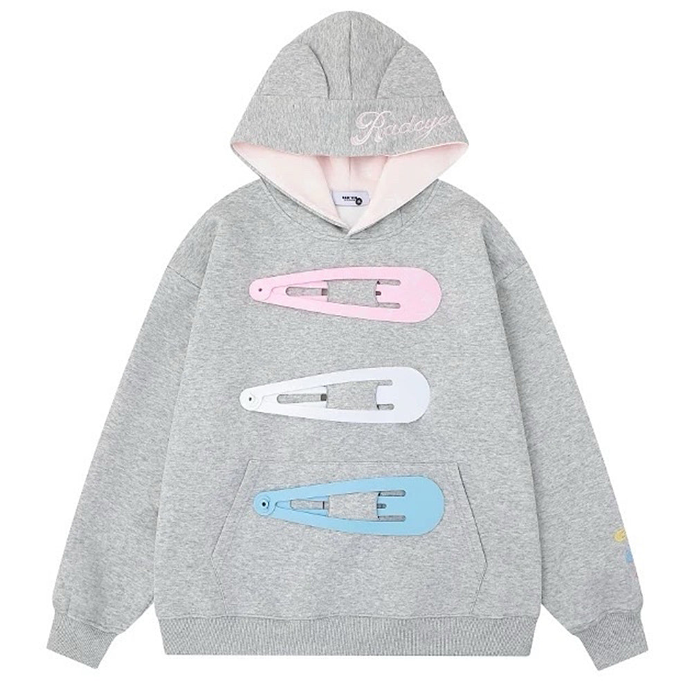 snap clip oversized hoodie boogzel clothing
