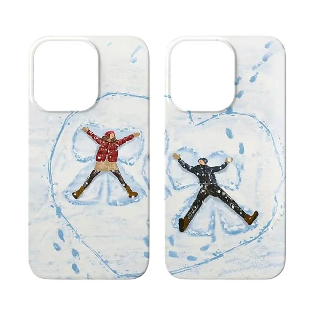 snowy couple iphone case boogzel clothing