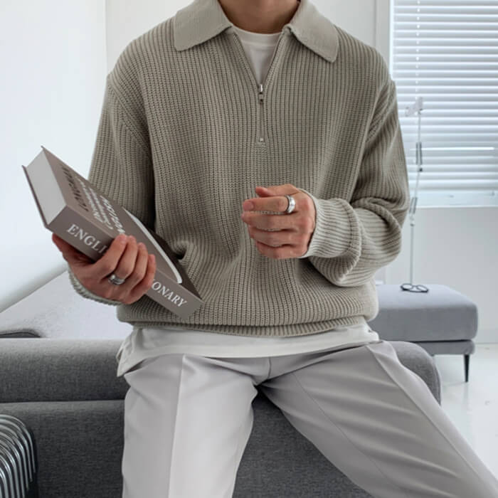 Soft Boy Aesthetic Knit Pullover | Aesthetic Outfits - BOOGZEL
