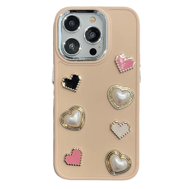 soft girl aesthetic hearts iphone case boogzel clothing