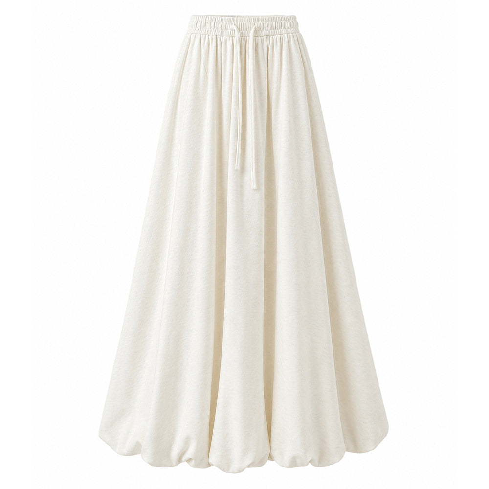 soft girl fleece lined maxi skirt boogzel clothing