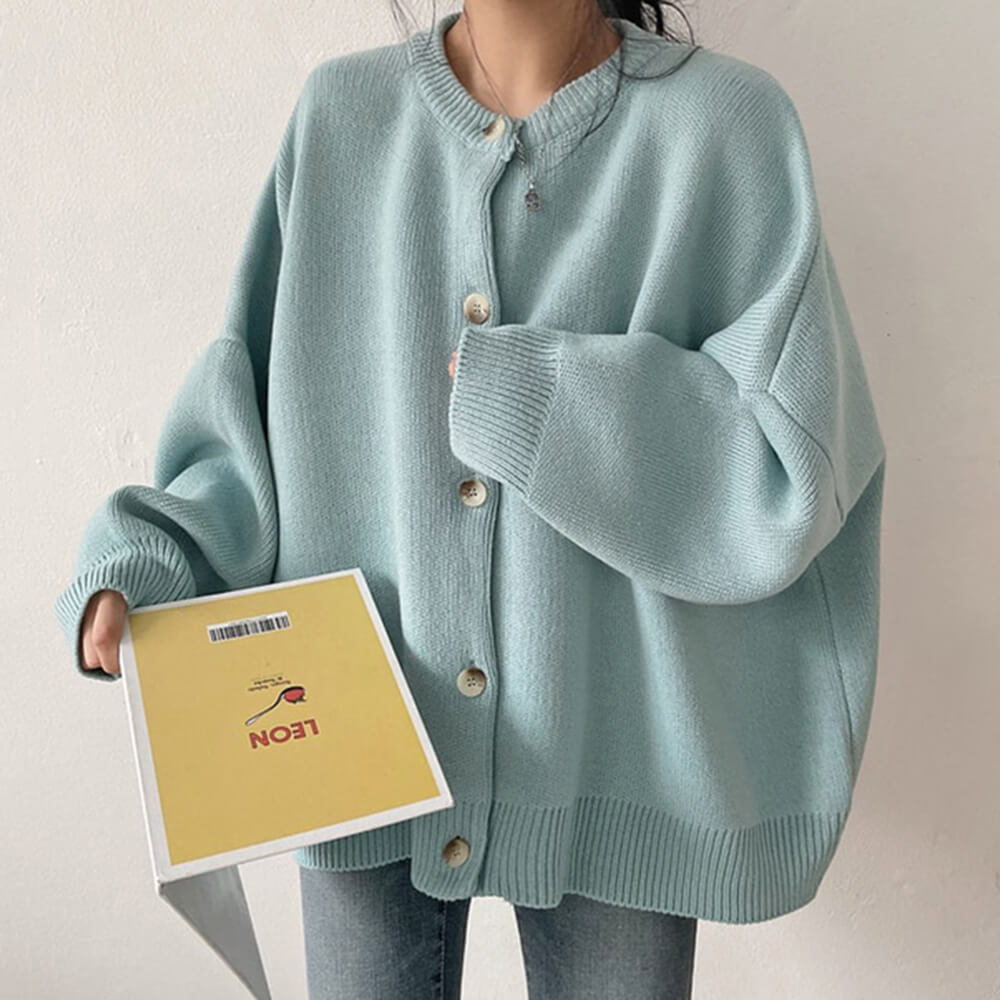soft girl oversized cardigan boogzel clothing