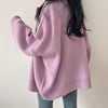 purple oversized cardigan boogzel clothing