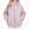 soft girl pink heart pattern jacket boogzel clothing