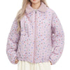 soft girl pink heart pattern jacket boogzel clothing