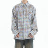 blue plaid button up shirt boogzel clothing