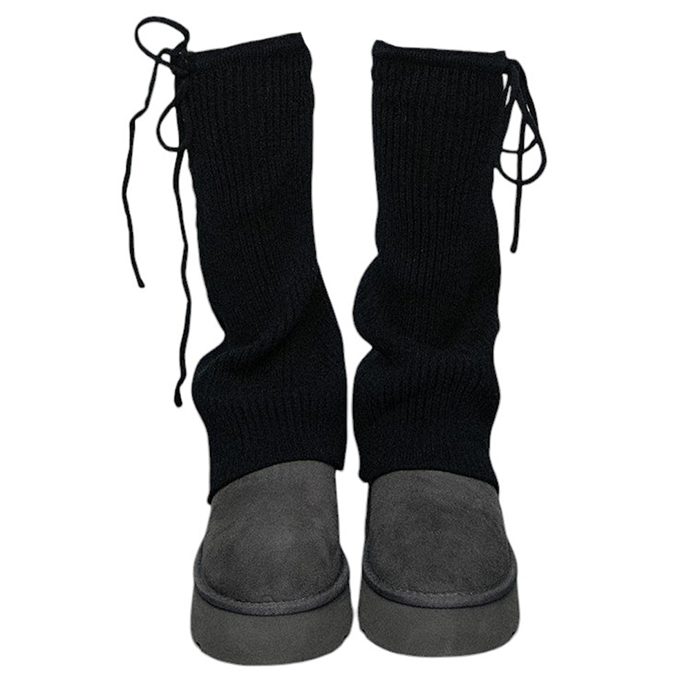 black ribbed leg warmers boogzel clothing