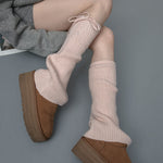 soft girl ribbed leg warmers boogzel clothing