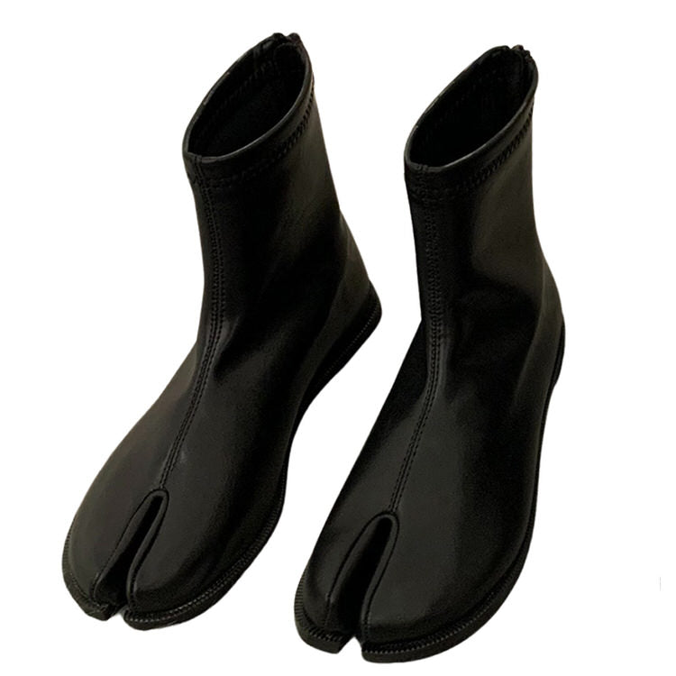 Split Toe Tabi Flat Boots - Boogzel Clothing