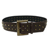 square buckle studded wide belt boogzel clothing