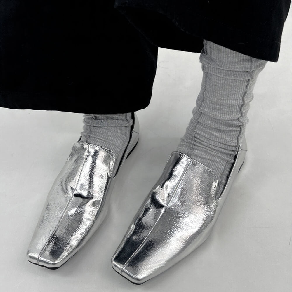 square toe flat loafers boogzel clothing