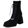 square toe lace up boots boogzel clothing