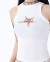 star print top aesthetic clothing boogzel