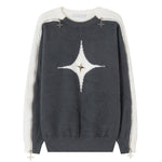 White Star Open-Shoulder Sweater boogzel clothing