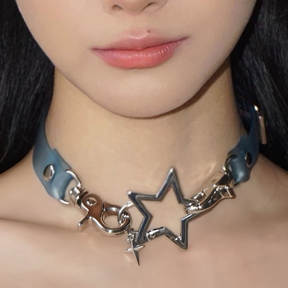 star choker necklace boogzel clothing