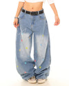 star embroidery baggy jeans boogzel clothing
